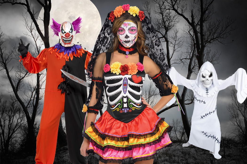 карнавальные костюмы и маски на Хэллоуин