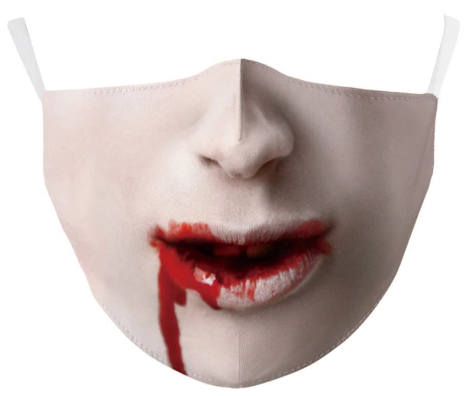 страшная маска для лица вампира