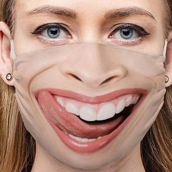 улыбка защитная маска для лица