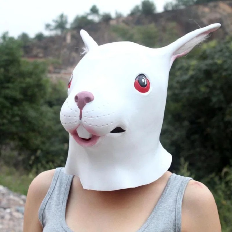Кролик - Карнавальные маски, маска для лица латекс-силикон