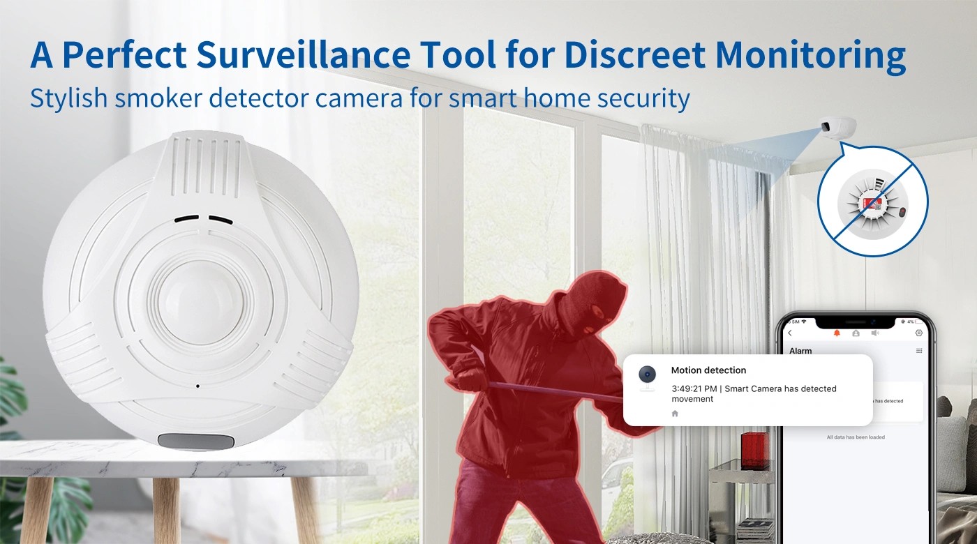 детектор дыма камера безопасности push-уведомления для мобильных устройств