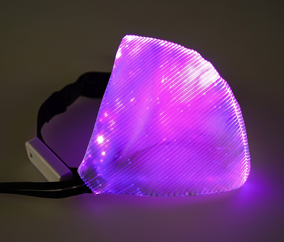 Светодиодная маска фиолетовая