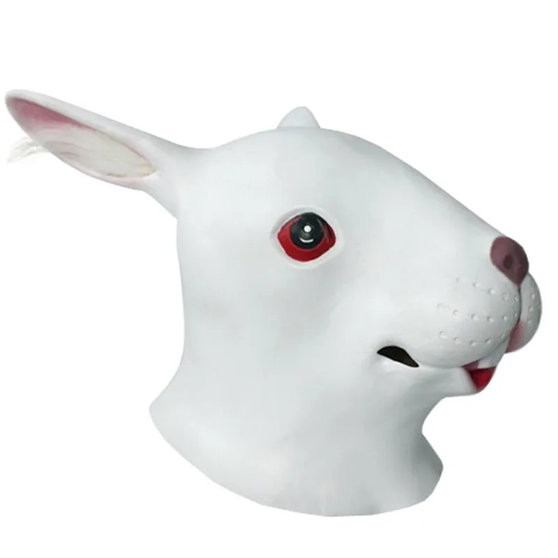 силиконовая маска для лица и головы кролика