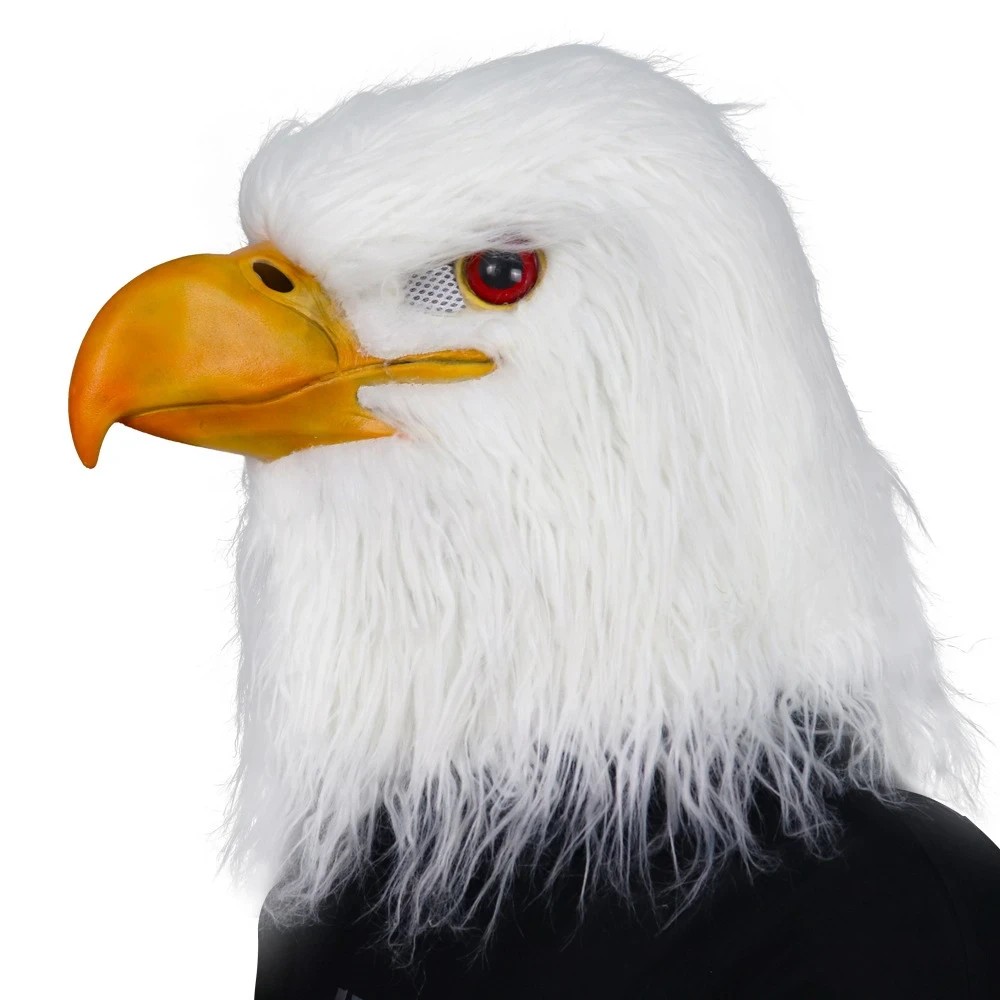 силиконовая маска с головой белого орла