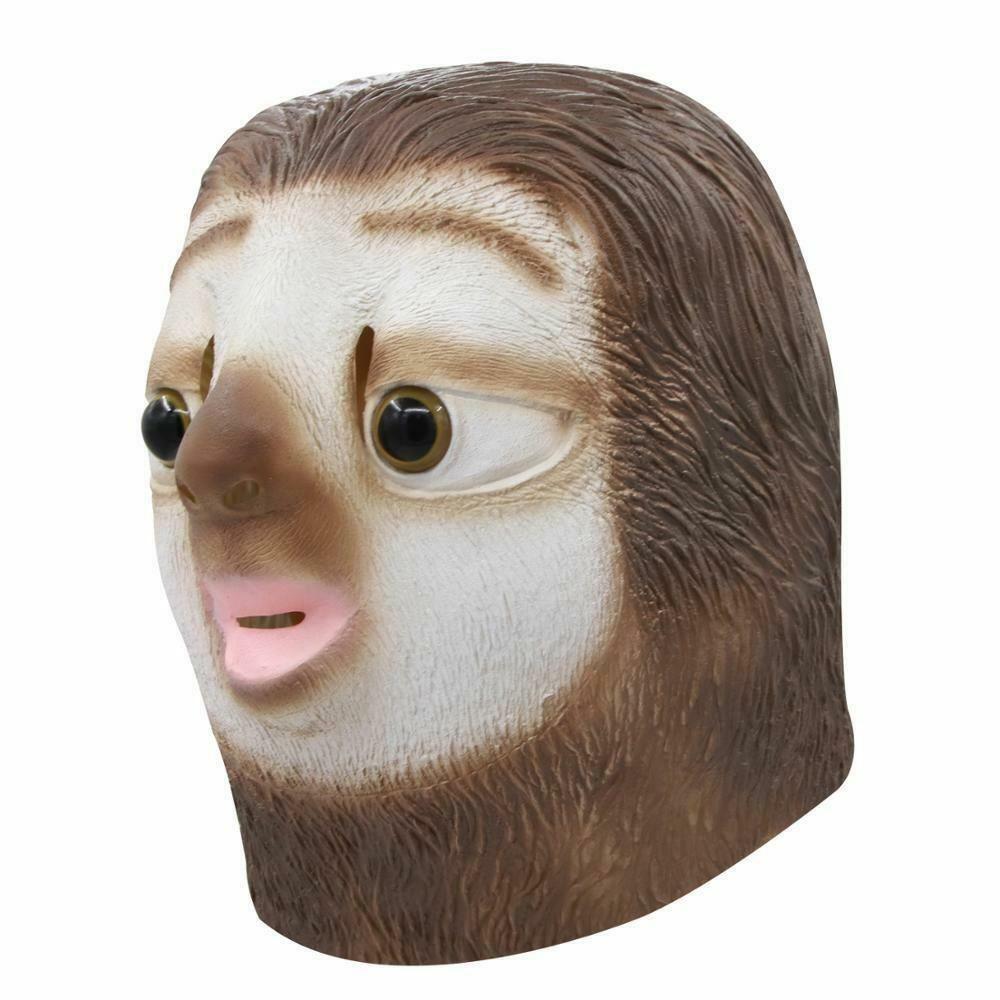 Силиконовая латексная маска для лица ленивца