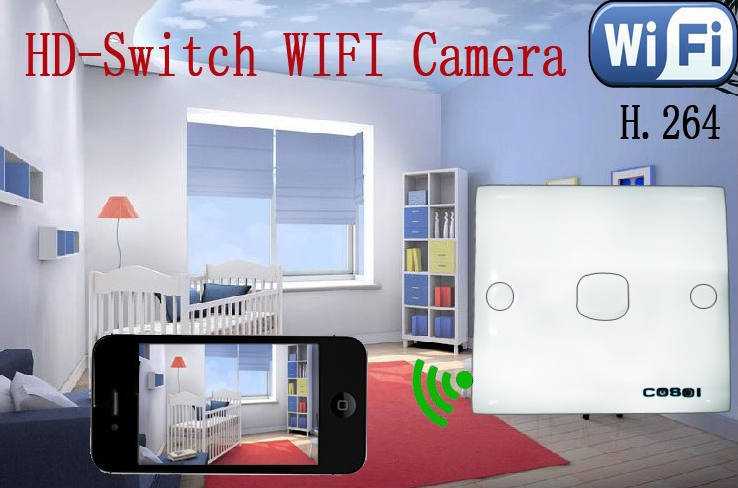 Wi-Fi камера в выключателю