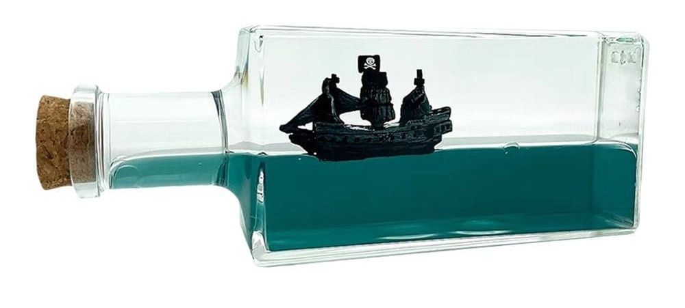 черная жемчужина в бутылке — пиратский корабль