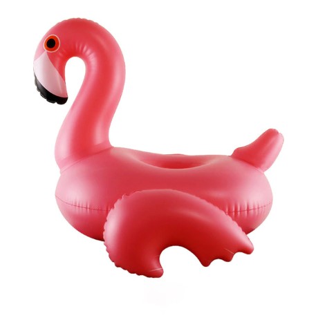 надувной фламинго для чашек в качестве держателя