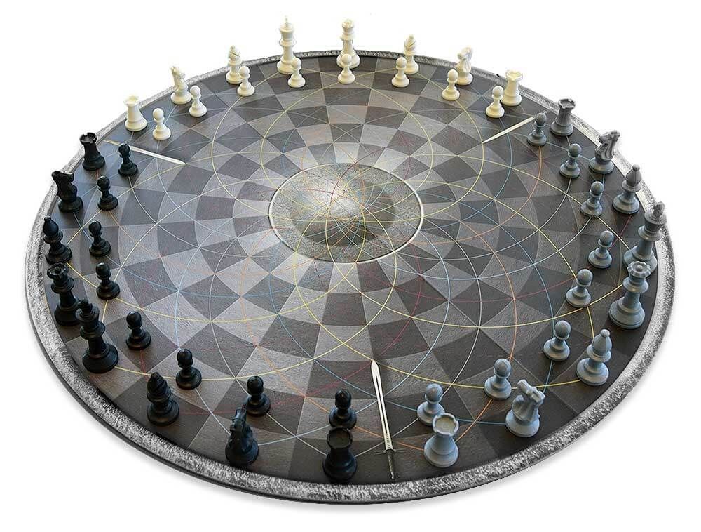 Круглые шахматы на 3 игроков (человек)