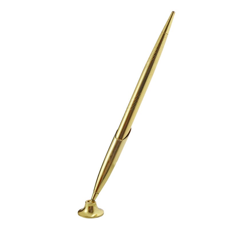 элегантная золотая ручка с подставкой