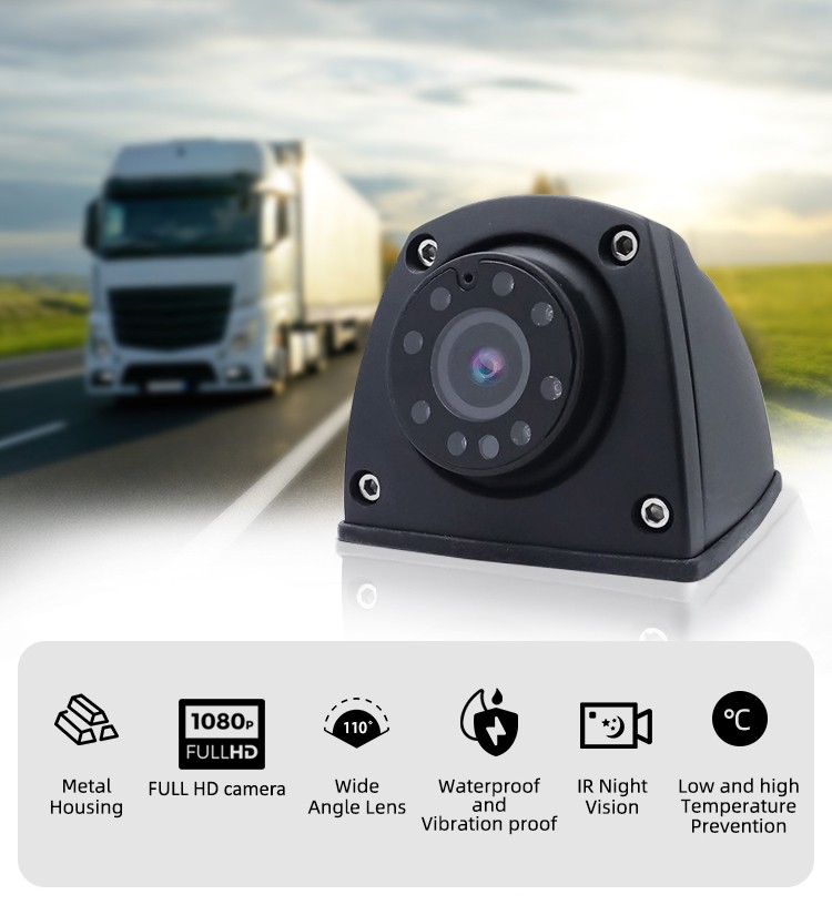 автомобильная боковая камера FULL HD AHD + ИК ночного видения и IP69K