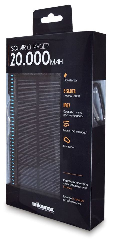 Солнечная зарядка для мобильного телефона 20000 мАч