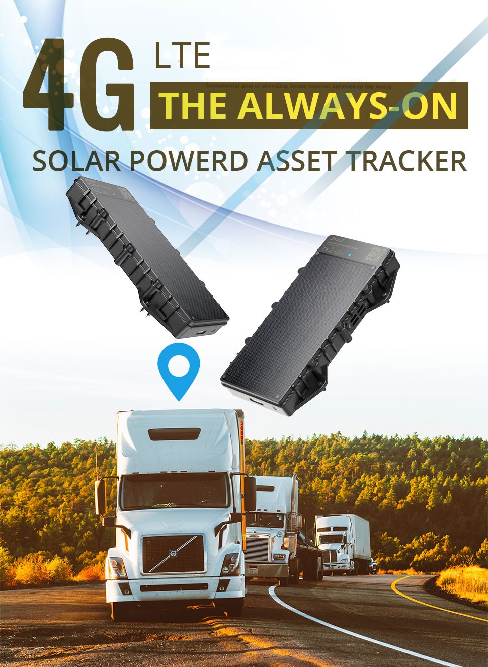 Солнечный GPS-локатор-трекер 4G GPS