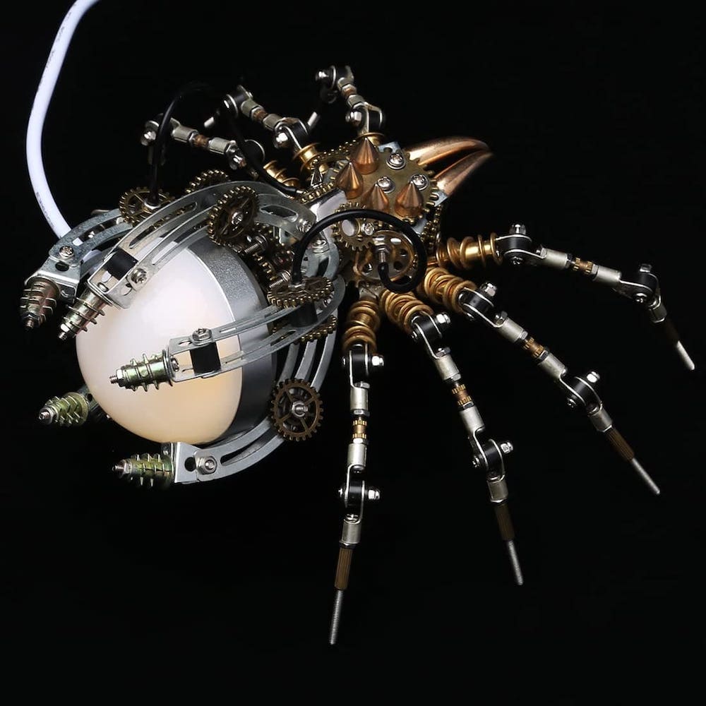 паук 3D металлический пазл