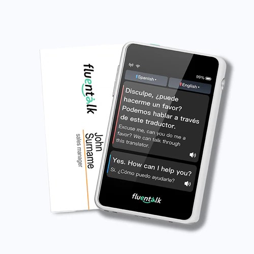 Fluentalk T1 mini — размер карты Visa с экраном HD 2,8 дюйма