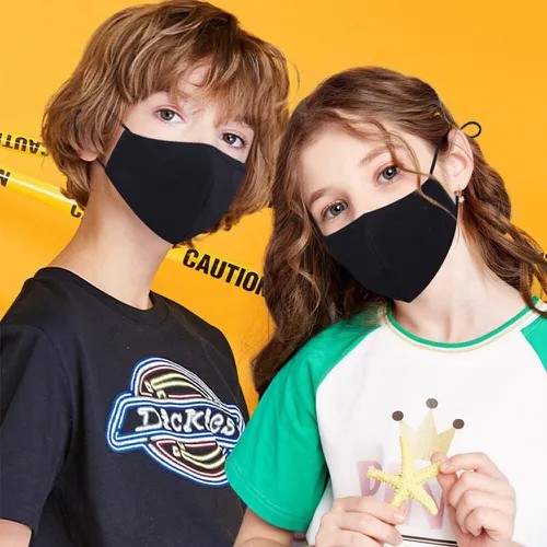черная защитная маска для детей