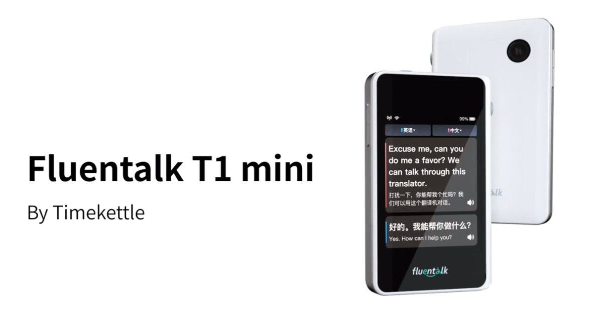 Fluentalk T1 mini Timekettle — портативный переводчик для путешествий