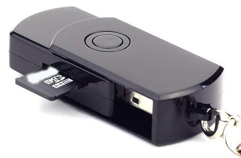 USB-камера со скрытым шпионским ключом с поддержкой карт SD/TF до 32 ГБ