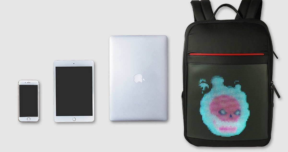 Светодиодный рюкзак с программируемым дисплеем