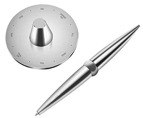 серебряная ручка из нержавеющей стали с магнитным основанием