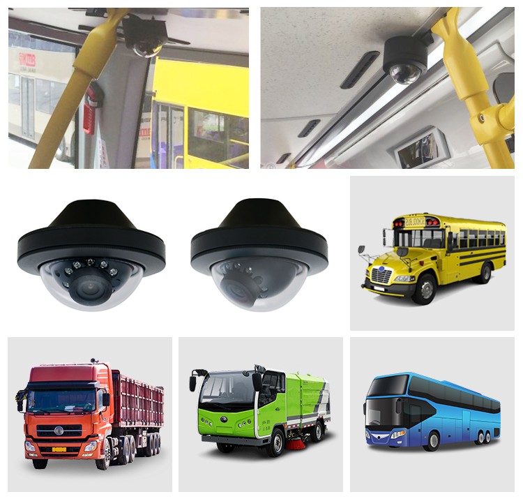 мини купольная камера для автобусов, троллейбусов, трамваев, фургонов, микроавтобусов, фургонов, полуприцепов, прицепов, грузовиков