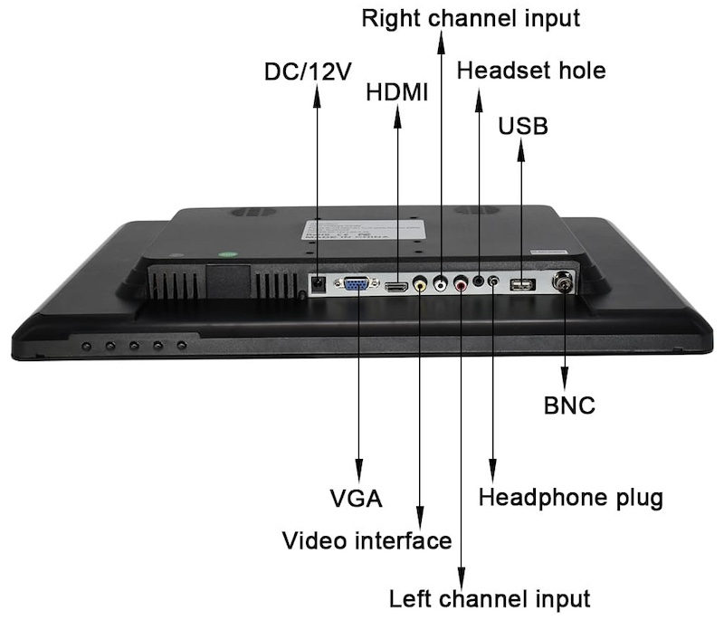 ЖК-монитор 19 дюймов с разрешением 1440 х 900 пикселей, камера BNC.